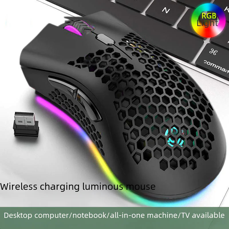 BM600 Wireless Gaming Mouse with RGB Lighting
