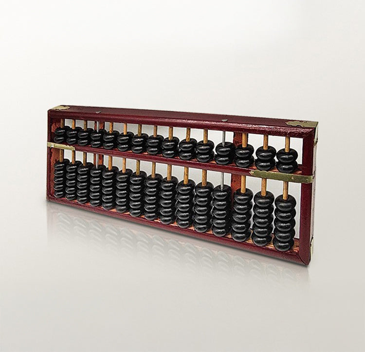 Decorative abacus handcrafted from solid wood