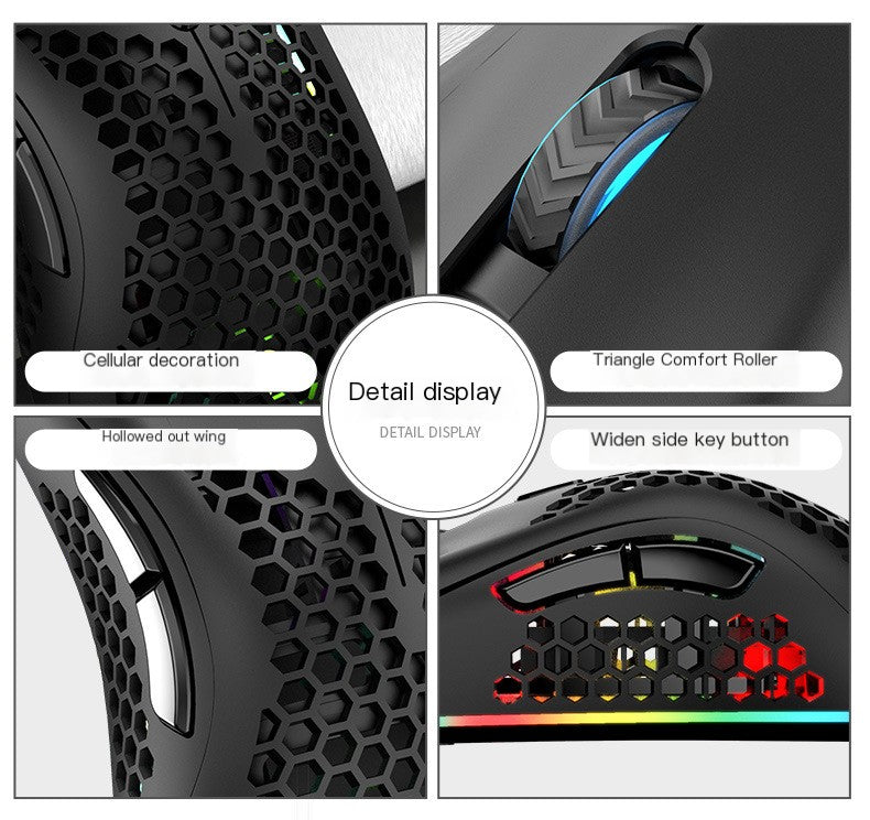 BM600 Wireless Gaming Mouse with RGB Lighting