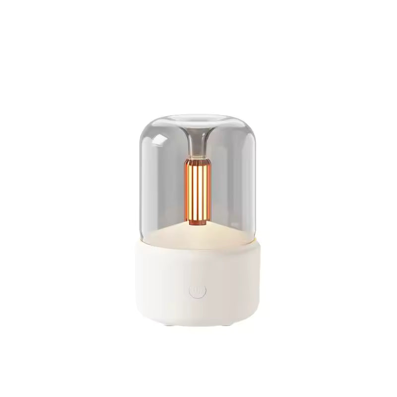 Humidifier with soft golden glow white