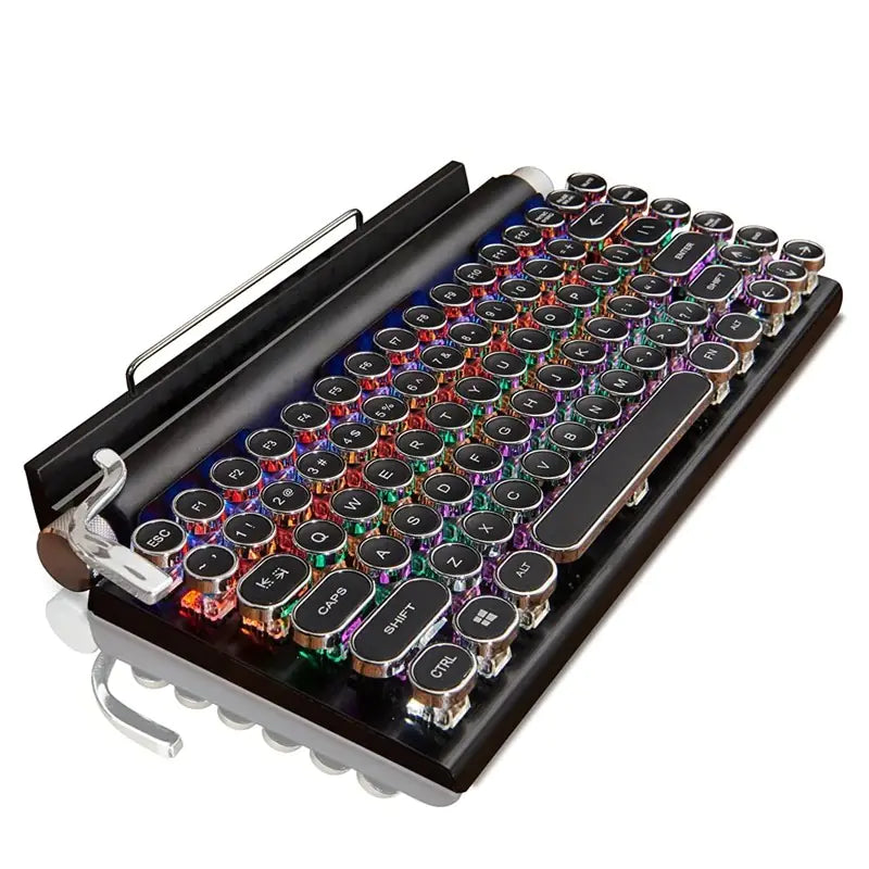 Retro Wireless Typewriter Keyboard