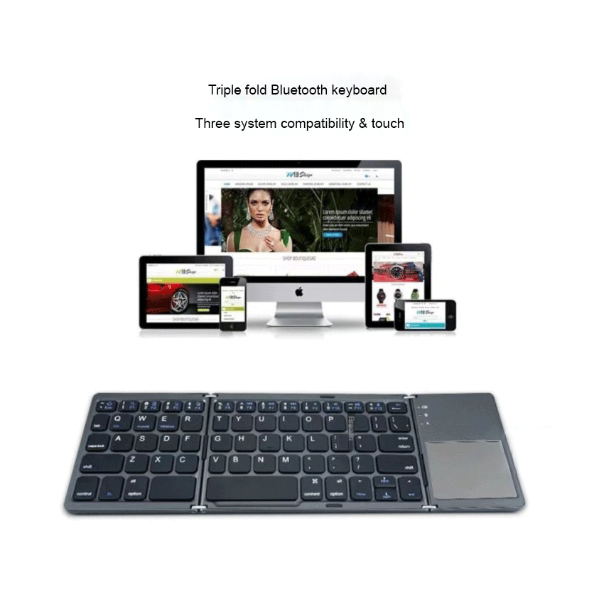 Folding Mini Keyboard with Touchpad