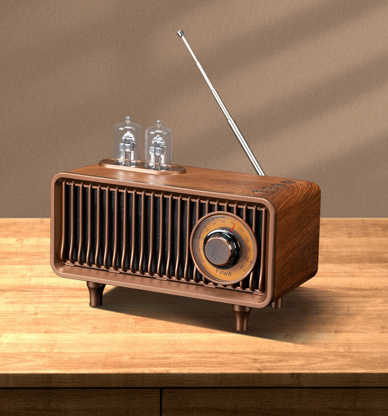 Classic-style wireless speaker with USB and aux input