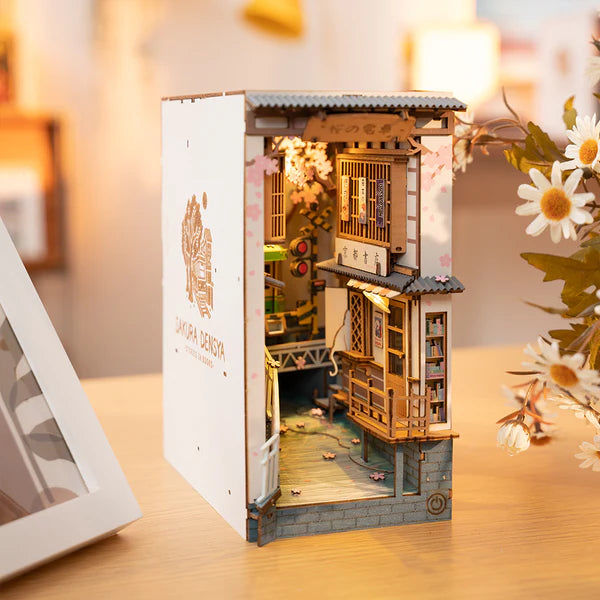 Magical DIY fairy tale book nook with warm lighting