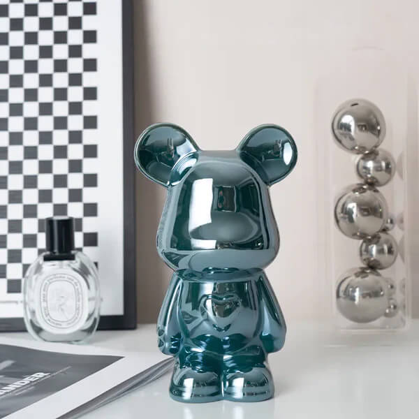 Sculptural bear figurine