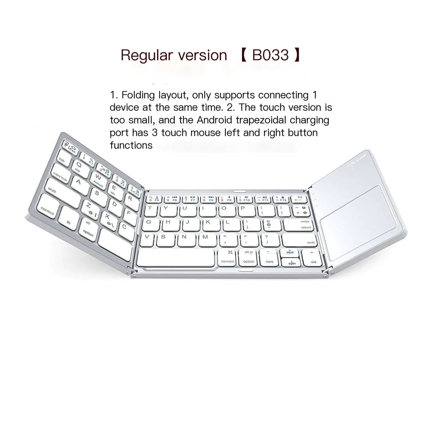 Folding Mini Keyboard with Touchpad