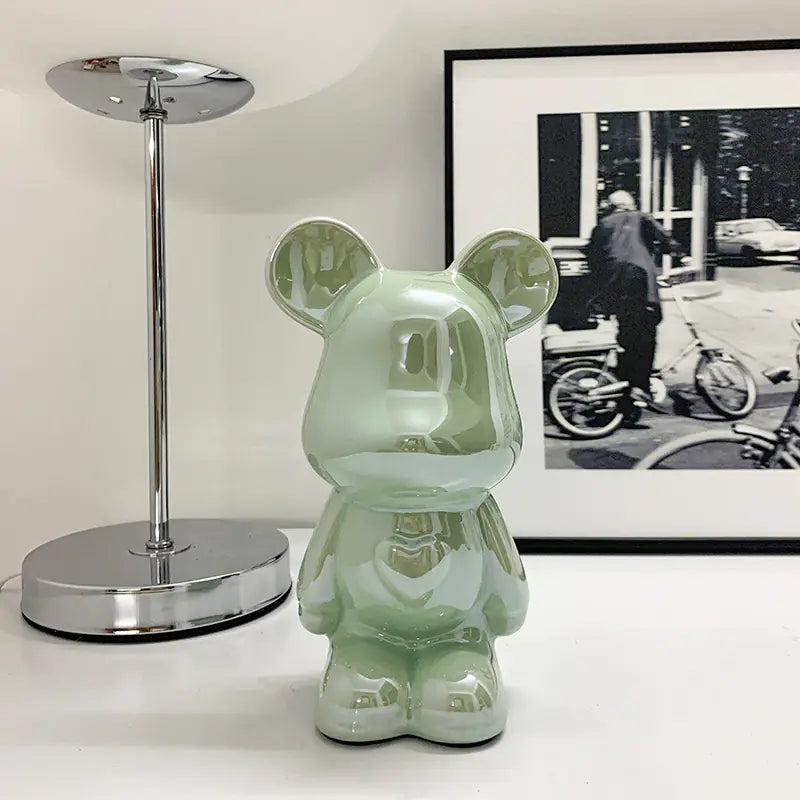 Modern bear ornament gift for home or office styling