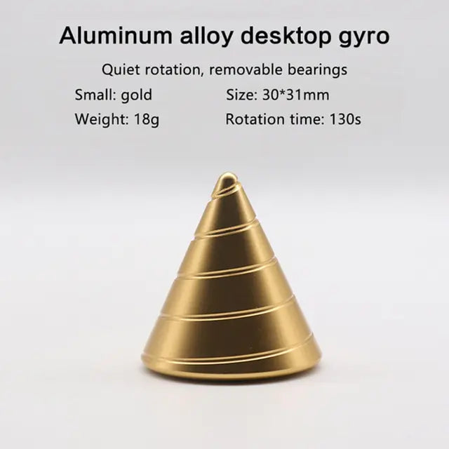 Cool desk accessory metal spinner toy with shine