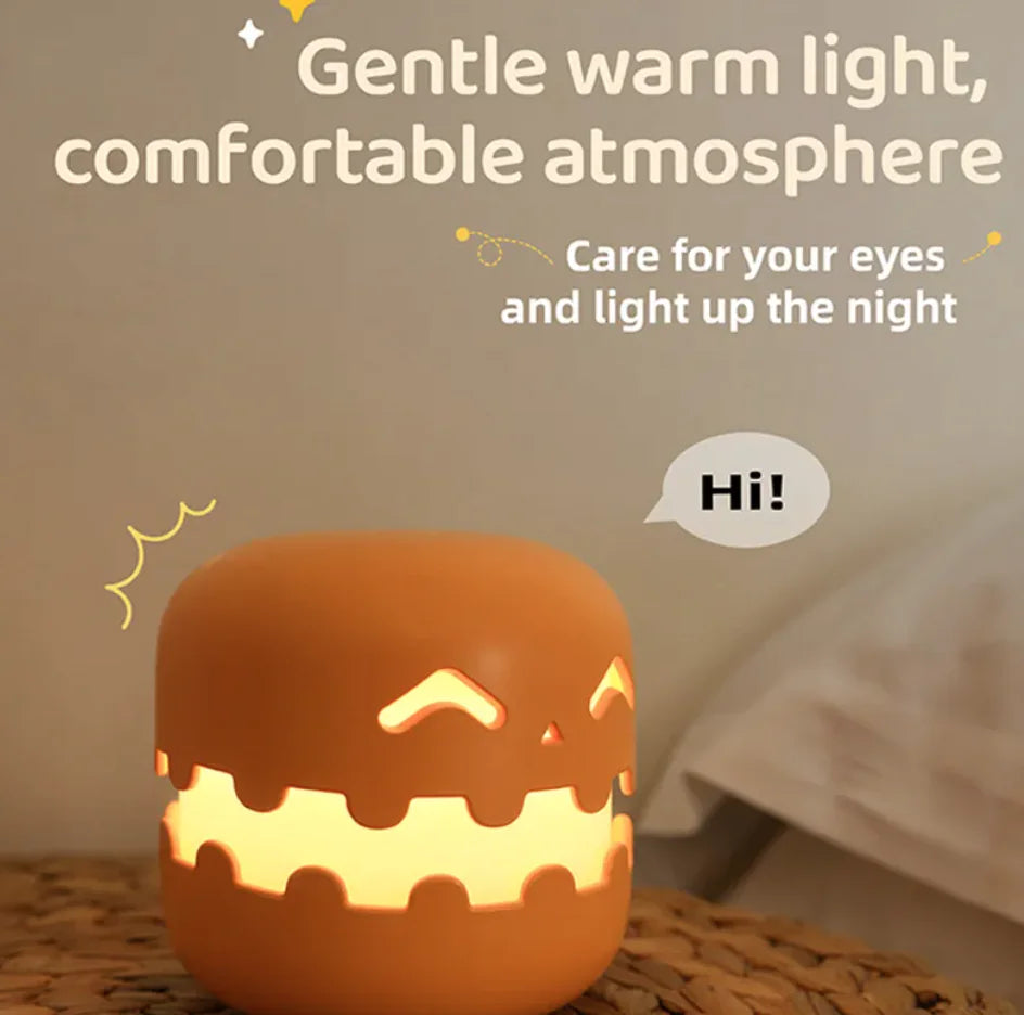 Cute Pumpkin Night Light for Kids