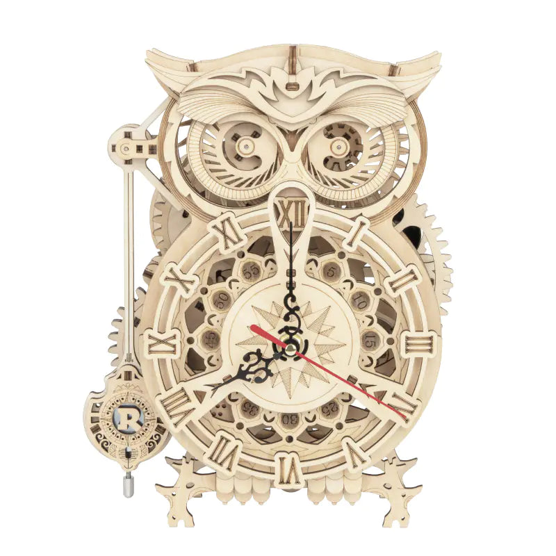 DIY mechanical owl clock