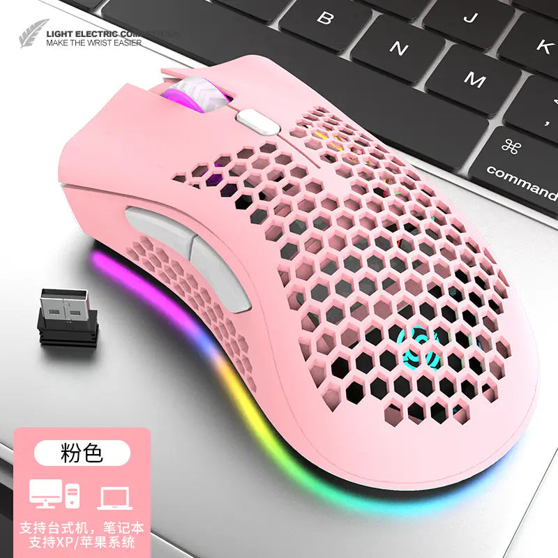 BM600 Wireless Gaming Mouse with RGB Lighting