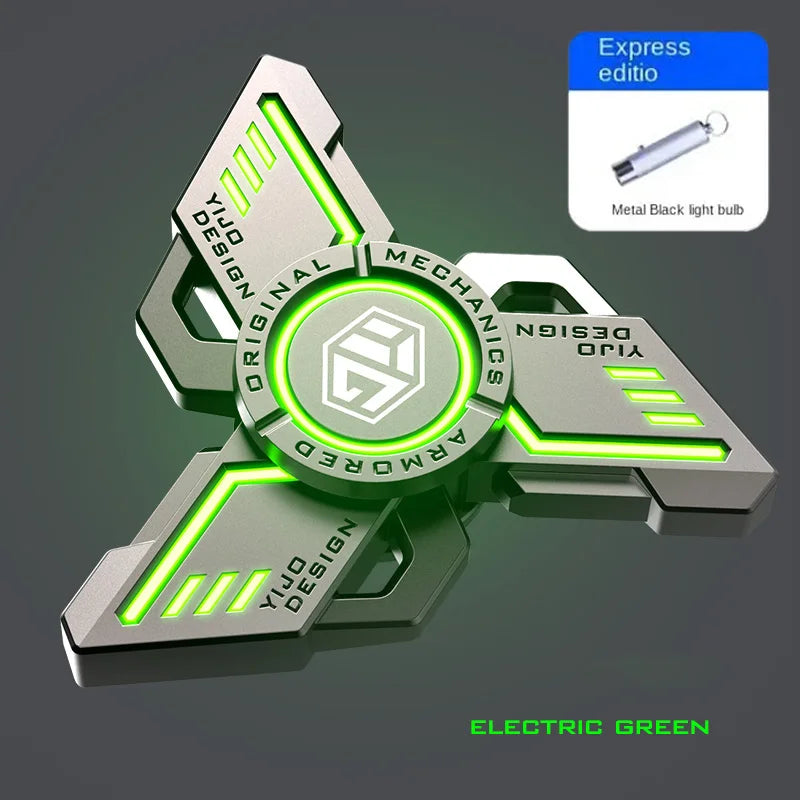 Flashlight glow fidget spinner as a unique gift