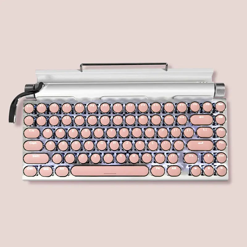 Retro Wireless Typewriter Keyboard