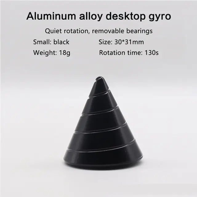 Modern metal spinner cone as a stylish desk accessory