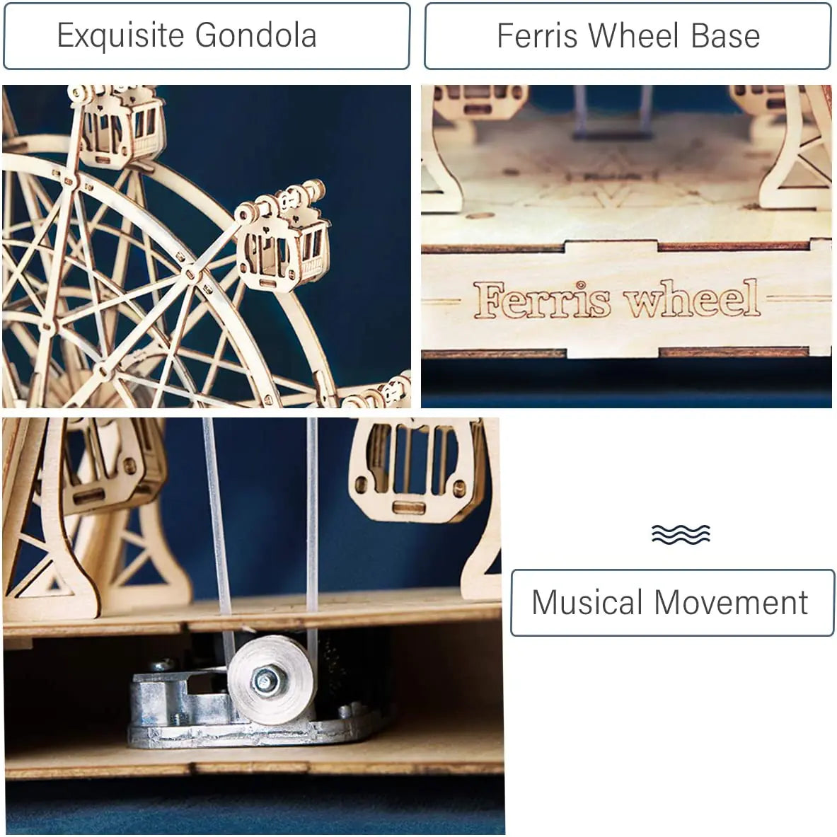 Nostalgic ferris wheel diy music box