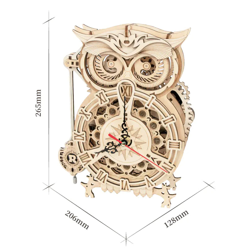 Owl clock DIY project for adults