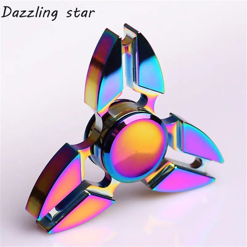 Tri-point glowing fidget toy for stress relief