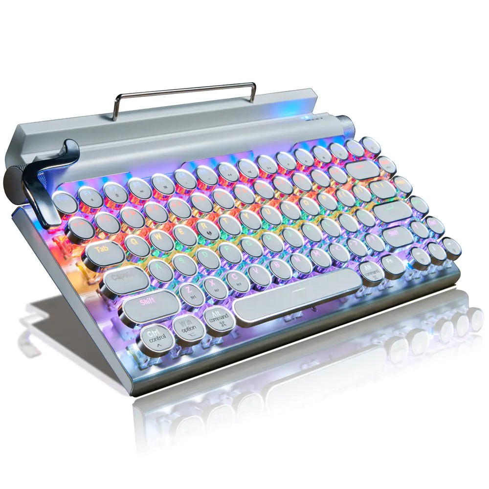 Retro Wireless Typewriter Keyboard