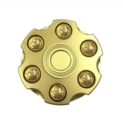 Brass Cowboy Revolver Fidget Spinner