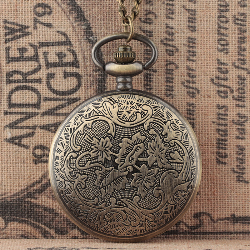 Skeleton Face Retro Pocket Watch