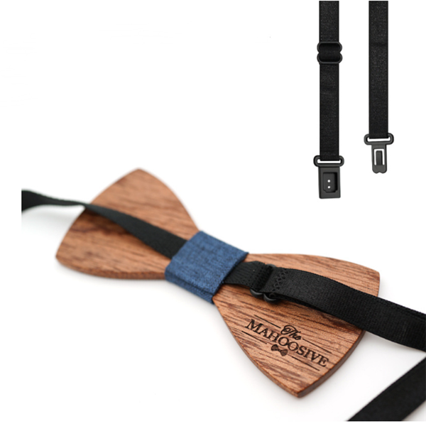 Wooden Halloween Bow Tie