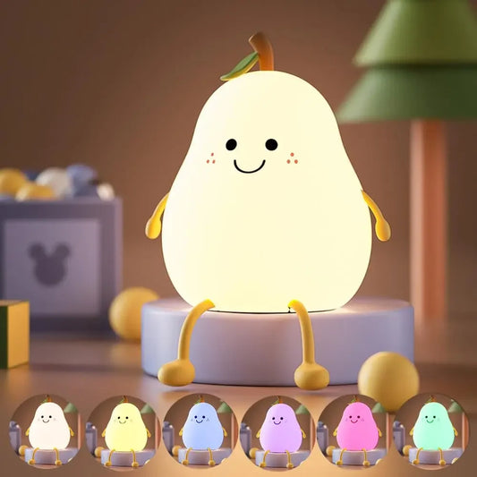 Cute LED Pear Night Light