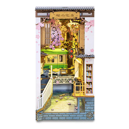 Fantasy-themed book nook kit with detailed handcrafted pieces