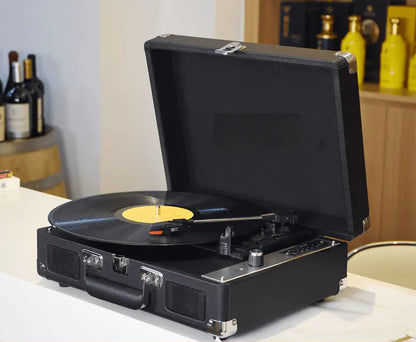 Vintage Vinyl Player – Turntable with AUX & USB