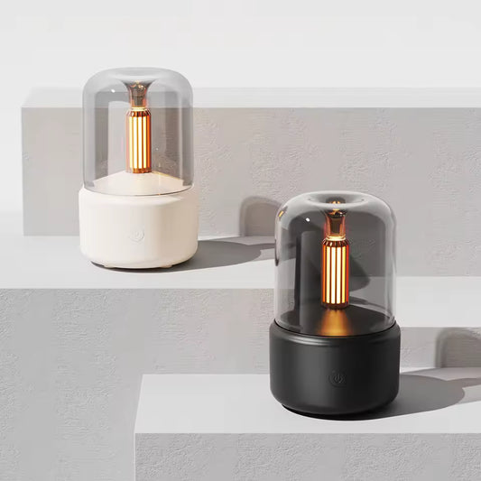 CandleMist Diffuser with warm ambient light