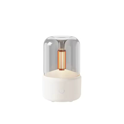 Humidifier with soft golden glow white
