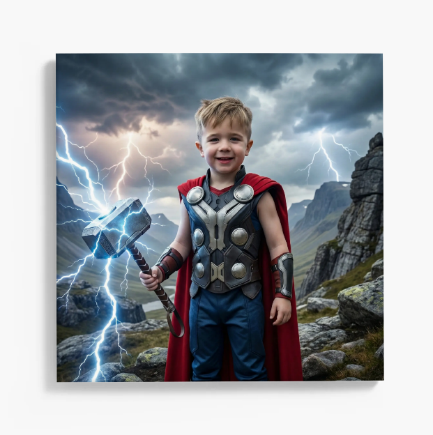 Personalised Kids Prints - Superhero