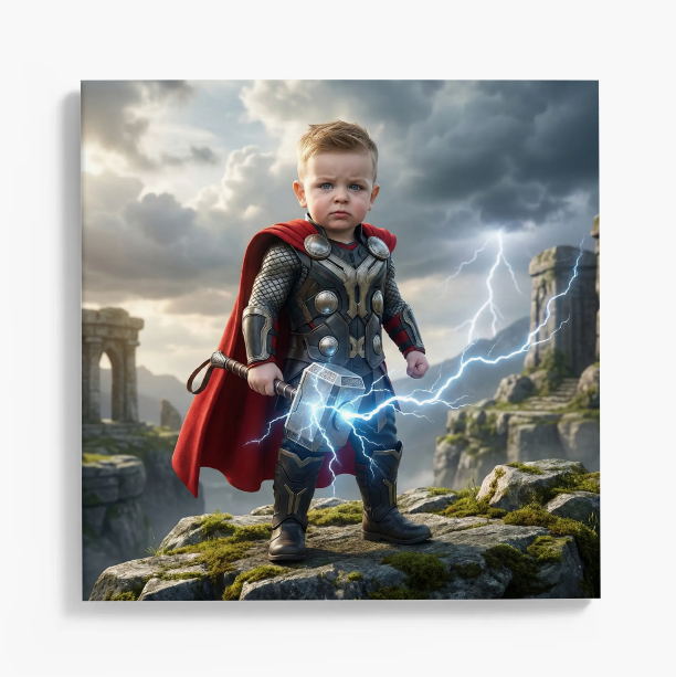 Personalised Kids Prints - Superhero