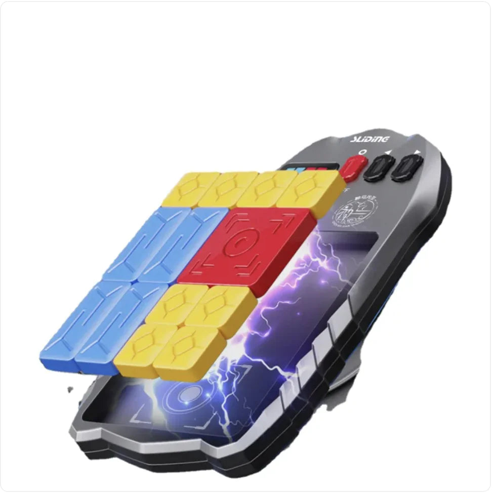 Educational Puzzle Toy with LED Screen and Magnetic Blocks