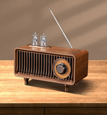 Classic-style wireless speaker with USB and aux input