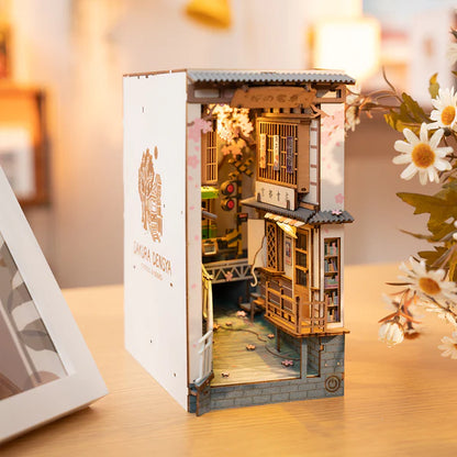 Magical DIY fairy tale book nook with warm lighting