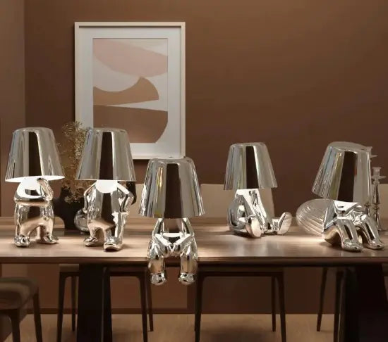 Thinker Statue Desk Lamp