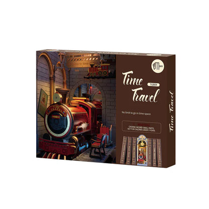 Miniature puzzle kit with clockwork details and tram design