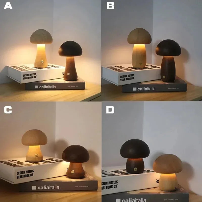 Retro Mushroom LED Night Light