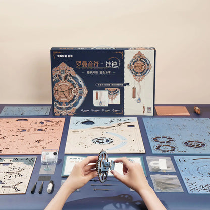 Clock building kit for adults and teens