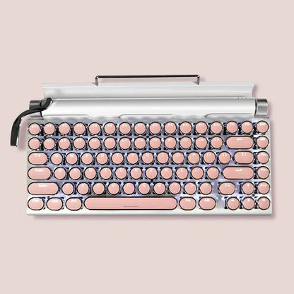 Retro Wireless Typewriter Keyboard