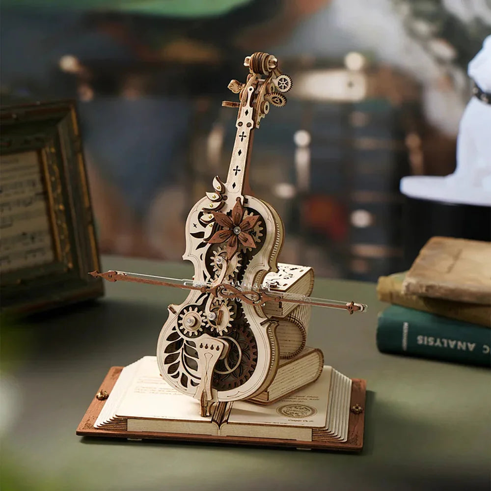 Puzzle 3D Scatola Musicale Violoncello,Set Costruzione in Legno con Melodia per Appassionati - Costruzioni Puzzle per Scrivania Casa Soggiorno Camera da Letto Puzzle 3D Scatola Musicale Violoncello,Set Costruzione in Legno con Melodia per Appassionati - Costruzioni Puzzle per Scrivania Casa Soggiorno Camera da Letto