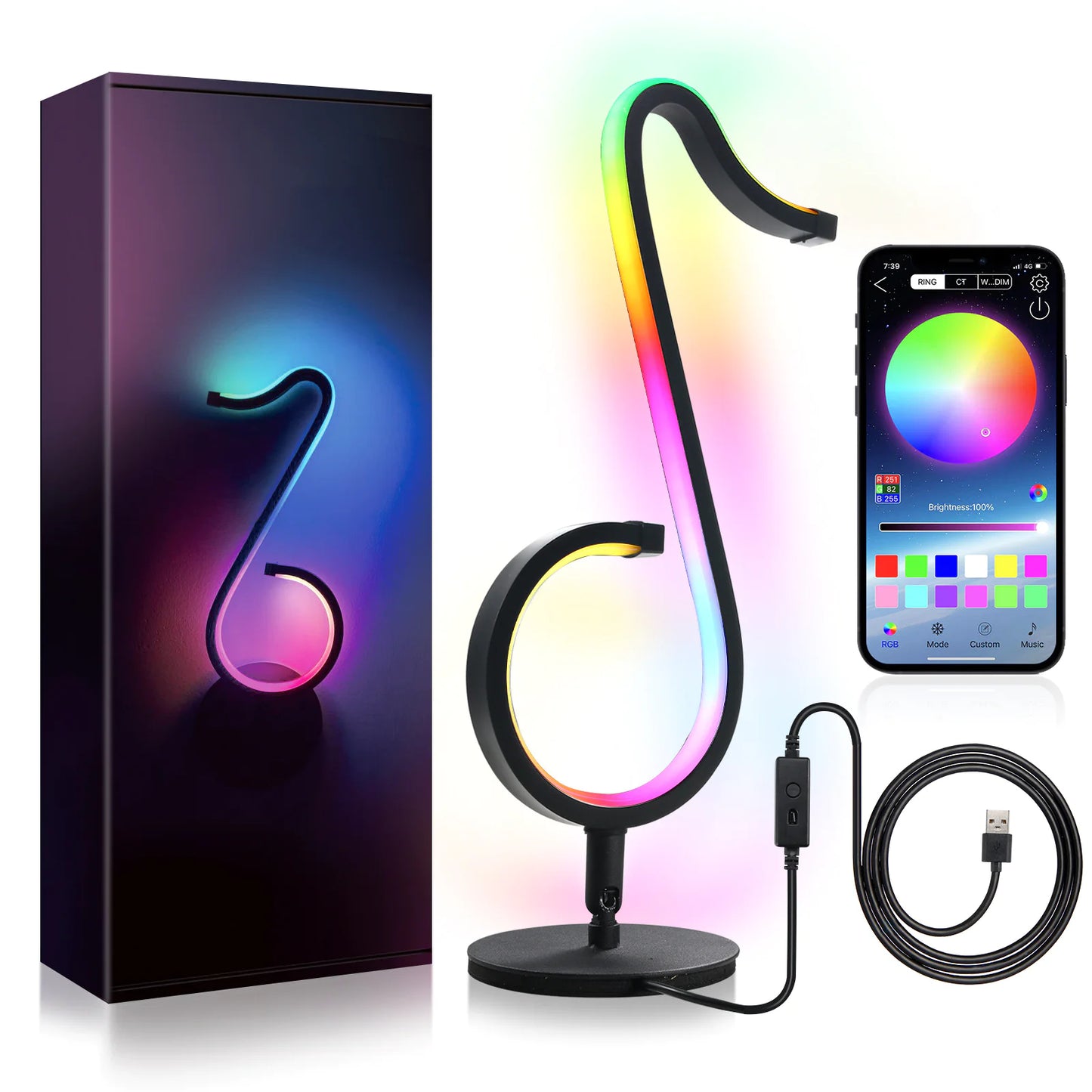 App Controlled Music Note Night Light