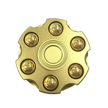 Brass Cowboy Revolver Fidget Spinner