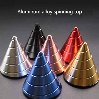 Optical illusion spinner toy for stylish workspace