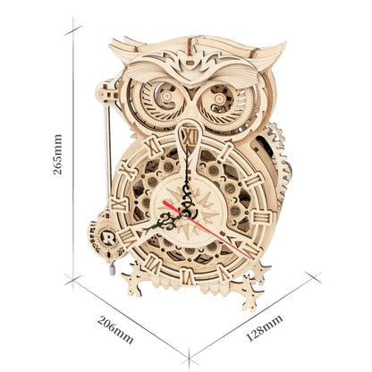 Owl clock DIY project for adults