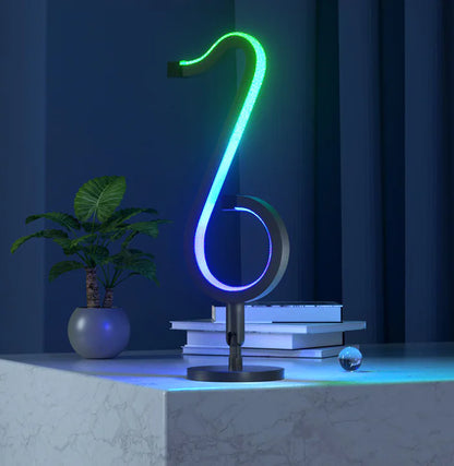 smart rgb music note lamp bedroom decor