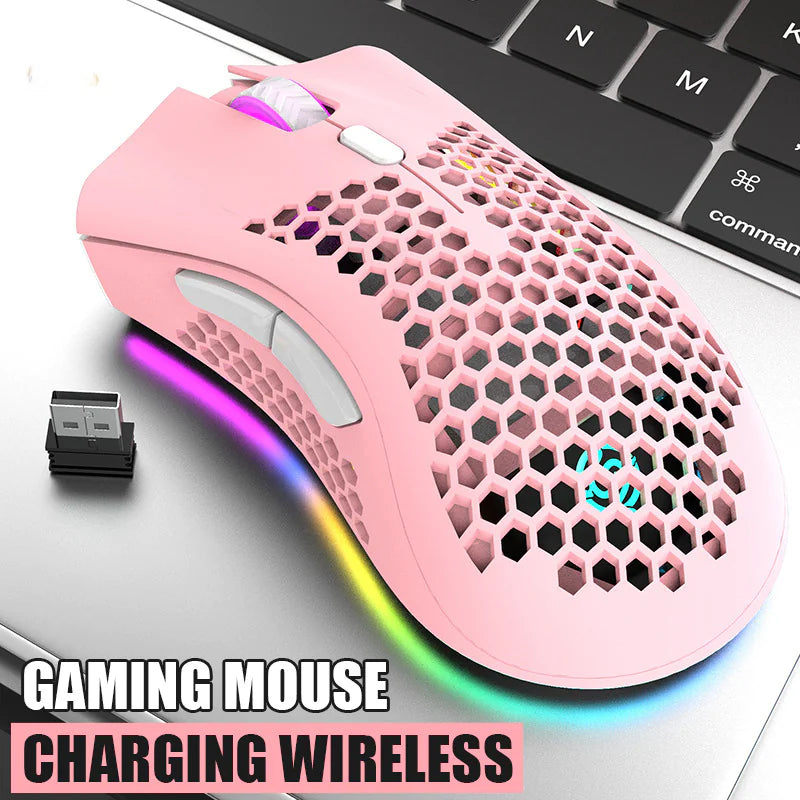 BM600 Wireless Gaming Mouse with RGB Lighting