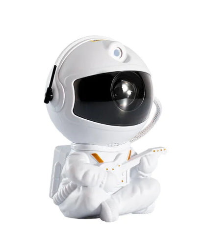 White astronaut lamp with guitar – galaxy star projector night light