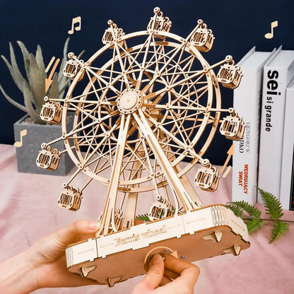 3D wooden ferris wheel music model